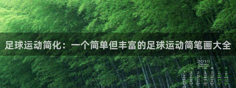 足球运动简化：一个简单但丰富的足球运动简笔画大全